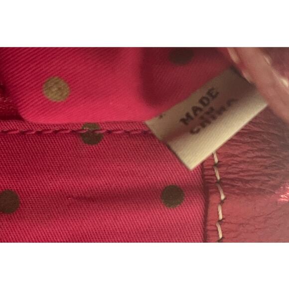 Kate Spade small red leather shoulder bag purse. - Picture 8 of 12